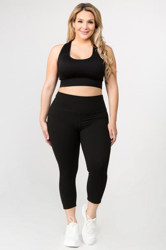 Buttery Soft Capri Activewear  Leggings